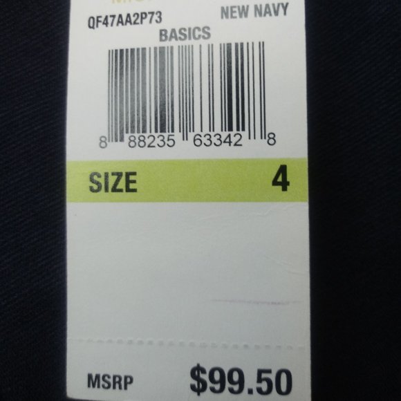 MICHAEL KORS ZIPPER SKIRT NAVY NWT - Picture 6 of 6